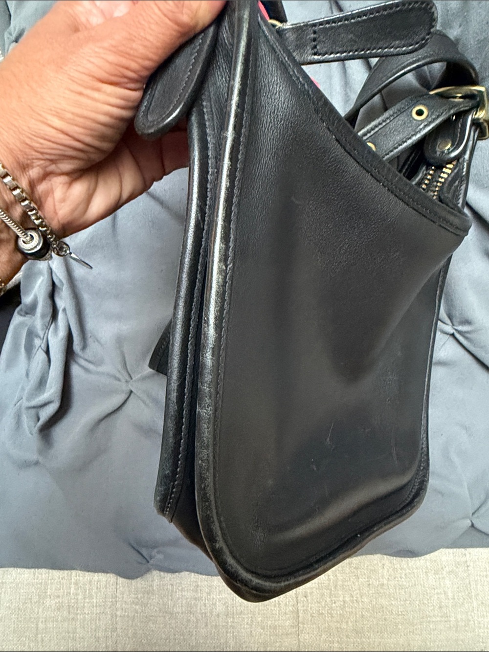 Coach Black Leather Adjustable Strap Crossbody - Picture 12 of 12